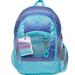 Double Dutch Club 18" Blue Geometric Backpack, School Bag