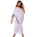 Tassel Patchwork Summer Dress V Neck Bikini Beach Thin Long Dress Half Butterfly Sleeve Loose Dress Boho Long Vestido Purple