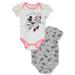 Disney Minnie Mouse Baby Girls' Play Time 2-Pack Bodysuits (Newborn)