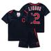 Francisco Lindor Cleveland Indians Majestic Preschool & Toddler Ballpark Champ Name & Number V-Neck T-Shirt & Shorts Set