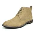 Bruno Marc Mens Ankle Chukka Boots Suede Leather Casual Oxford Shoes URBAN-02 SAND Size 8