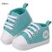 Pretty Comy 0-18M Unisex Baby Boy Girls Soft Bottom Crib Cotton Shoes Toddler Infant Casual Canvas Sneakers Prewalkers Shoes