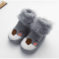 ZIYIXIN Toddlers Boys Girls Animal Sock Shoes, Moccasin Shoe for Toddler Non-Skid Cotton Sock Slippers