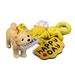 PWFE Cute Piggy Puppy Doll Pendant Keychain, Creative Resin Corgi Labrador Panda Doll, Mobile Phone Schoolbag Decor Pendant, Gift for Kids Girls(Shiba Inu)