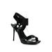 Pre-ownedDonald J Pliner Womens Leather Ankle Strap Stiletto Heel Sandals Black Size 6M