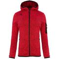 Izas Lucania Women's Knit Fleece Hooded Jacket (Small, Red)