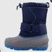 Cat & Jack Boys Winter Snow Boots Blue/Cordie