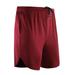 Fake 2-Piece Sports Shorts Men Running Basketball Breathable Quick-Drying Fitness Shorts Loose Training 5-point Pants Red XL