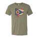 Ohio Shirt, Ohio Is Home, Ohio Gift, OH Shirt, Unisex Fit, Sublimated Design, 330513 Shirt, Ohio Lover, Gift For Her, Home State Shirt, Heather Olive, MEDIUM