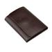 Suzicca Fashion Men Money Clip Wallet Genuine Leather Short Card Holder Trifold Magnet Business Mini Wallet Coffee/Brown