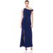 Adrianna Papell Women's Matte Jersey Dress, Blue Violet, 14