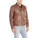 Cole Haan NEW Brown Mens Size Medium M Moto Washed Leather Jacket