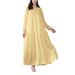 Womens Dresses Long Sleeve Elegant Tiered Loose Casual Dress Autumn Dress