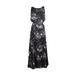 Fame And Partners Womens Black Floral Printed Blouson Maxi Dress 2