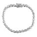 Shop LC Boho 925 Sterling Silver Handmade White Polki Diamond Bracelet Size 7.25" Ct 1