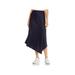 French Connection Womens Asymmetric Crepe Midi Skirt