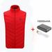 UKAP Electric USB Winter Heated Warm Slim Vest Men Women Heating Coat Jacket Clothing With USB Power Pack, For Outdoor Motor Fishing Hiking Hunting Camping, Fits Men and Women