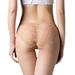 Qianhua Women Sexy Solid Color Exquisite Lace Ultra-thin Breathable Soft Low-rise Seamless Briefs High Stretch Panties