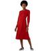 Free Assembly Womenâ€™s Fit & Flare Rib Knit Dress