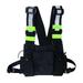 ZDMATHE Men Women Fashion Chest Rig Bag Reflective Vest Hip Hop Streetwear Functional Harness Chest Bag Pack Front Waist Pouch Backpack