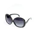 70's RETRO Vintage Style BIG WoMen OVERSIZED Black Frame Dark Lens Sunglasses r