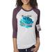 Flower Child Rock n Roll Womens 3/4 Raglan Sleeve