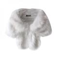 Autumn and Winter Women's Faux Wool Fox Fur Shawl Thick Shawl Cloak, Woman Warm and Fashionable Shawl