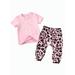 Puloru Sister pants suit short-sleeved T-shirt / jumpsuit+pants+headband suit