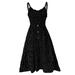 Women Summer Print Dress Strappy Ruffled Sleeveless Polka Dots Slim Fit Long Dress New