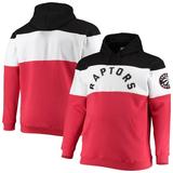 Toronto Raptors Fanatics Branded Big & Tall Colorblock Wordmark Pullover Hoodie - Black/Red