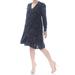 FREE PEOPLE Womens Black Long Sleeve Knee Length Dress Size: S