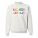 Make America Great Again Lesbian Gay Rainbow Mens Political Crewneck Graphic Sweatshirt, White, X-Large