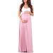 PersonalhomeD Splicing Maternity Dresses Round Neck Sleeveless Long Casual Sundress Pregnancy Dress Lady Clothes