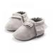 MELLCO Baby Boy Girl Suede Leather Shoes Non-slip Soft Sole Casual Shoes Toddler PU Boots (Gray)