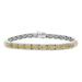 Shop LC 925 Sterling Silver Yellow Diamond Tennis Bracelet Size 7.5" Ct 3.3 I3 Clarity