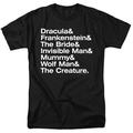 Trevco UNI1286-AT-4 Universal Monsters & Ampersand Monsters-Short Sleeve Adult 18-1 T-Shirt, Black - Extra Large