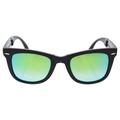 Ray Ban RB 4105 6069/4J Wayfarer - Black/Green Gradient Flash by Ray Ban for Unisex - 50-22-140 mm Sunglasses