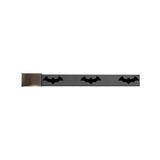 Batman DC Comics Superhero Gray & Black Bat Logos Web Belt Chrome