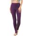 Allegra K Junior's Leggings Solid Elastic Waistband Stirrup Pants