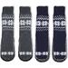 Men's Winter Knitted Floor Socks Indoor Slippers Home Warm Shoes Medium (27-28cm) Snow Flake Charcoal & Navy 2 Pairs