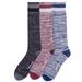 Noble Mount Men's 100% Acrylic Soft Marled Dress Socks 3-Pack