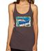 Blue Marlin Wild Catch Big Game Fishing Tri-Blend Racerback Tank Top, Brown, X-Large