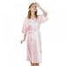 Novobey Women's Satin Robe,Silky Bathrobe for Bride Bridesmaids,Wedding Party Loungewear Long XS-XXL