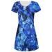 Blues Music Medley All Over Juniors V-Neck Dress