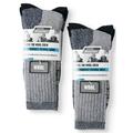 Genuine Dickies Men's Wool Thermal Steel Toe Crew Socks, 4-Pack