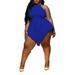 UKAP Women's Plus Size One Piece Romper Style Halter Straps Neck Outfit Jumpsuit Summer Beach Party Pantskirt