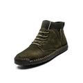Mens Round Toe Walking Sports Lace up Outdoor High Top Ankle Casual Boots Shoes