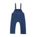 Kids Baby Little Girls Sling Backless Denim Jumpsuit Suspenders Overall Romper Long Pants