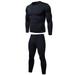 Men's Thermal Top and Bottom Set Underwear Long Johns Base Layer with Soft Fleece Lined