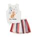 Girls July 4th Patriotic Tank Top and Skirt, 2-Piece Outfit Set, Sizes 4-18